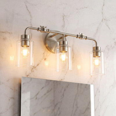 3-Light Vanity Light with Adjustable Pivot Joint