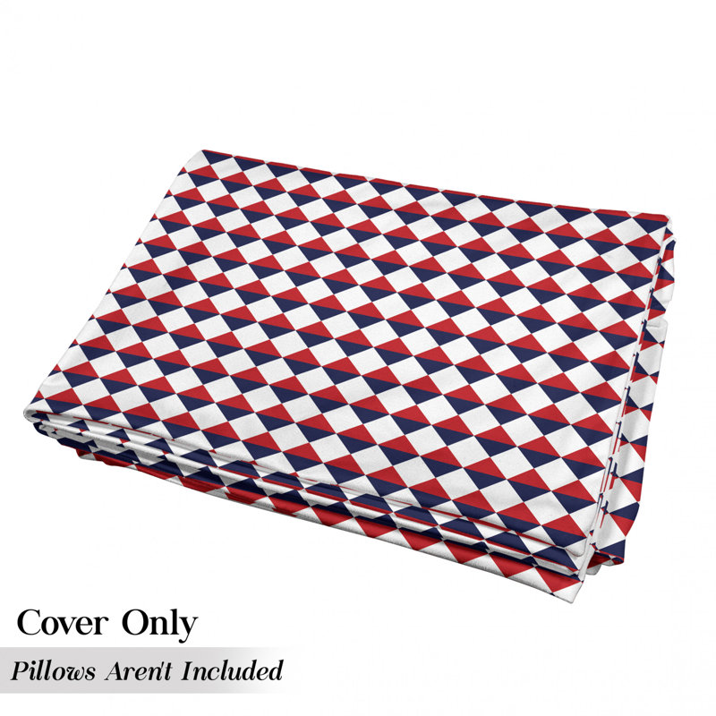 Housse de coussin d'extérieur demi-triangles, H 2 po x l 36 po x P 88 po