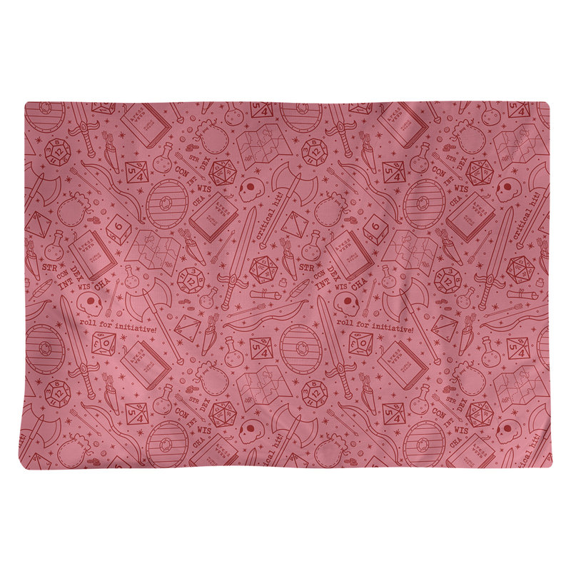 Napperon en coton 18 po Classic RPG, Rouge