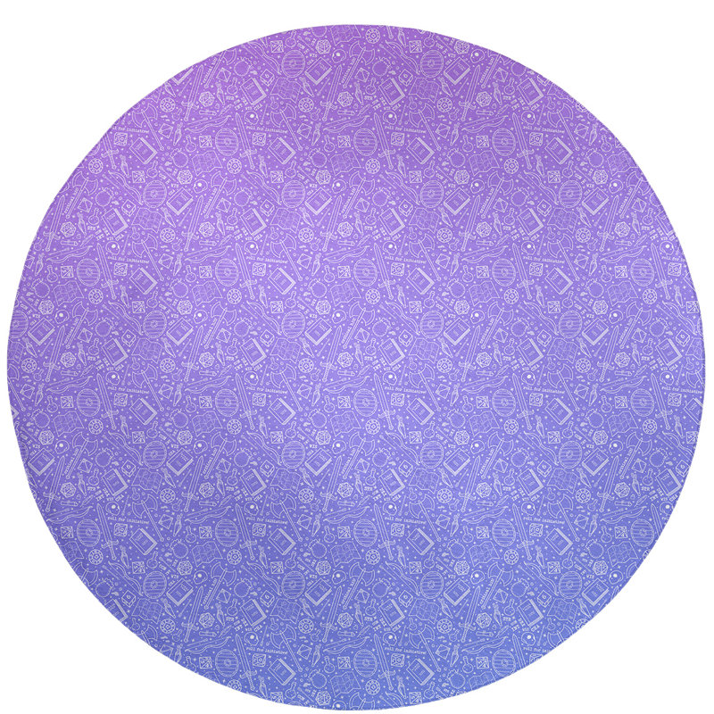 Chenille Indoor Rug, Round 5'