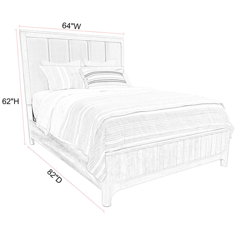 Pula Upholstered Standard Bed, Queen