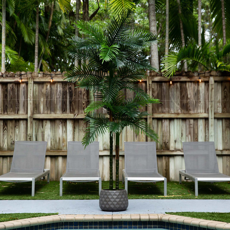 96'' Faux Robellini Tree in Pot Liner