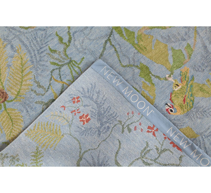 Paradiso Handmade Wool Floral Area Rug, Rectangle 10' x 14'
