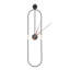 Grande horloge murale décorative moderne avec pointeurs en bois, mouvement à balayage silencieux-337334615