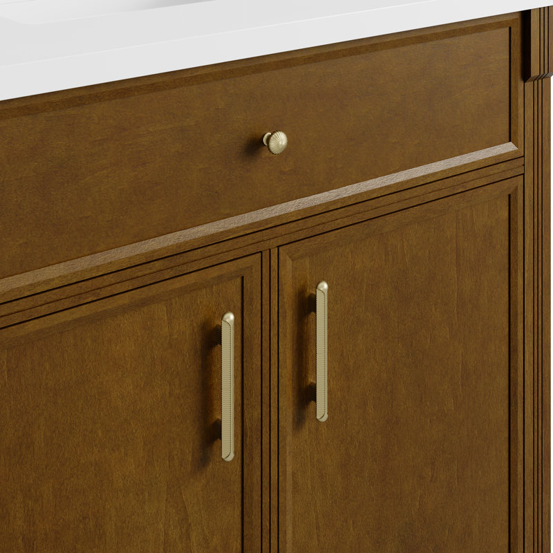 Bellshire 30" W Single Vanity Cabinet, Honey Oak, 36"