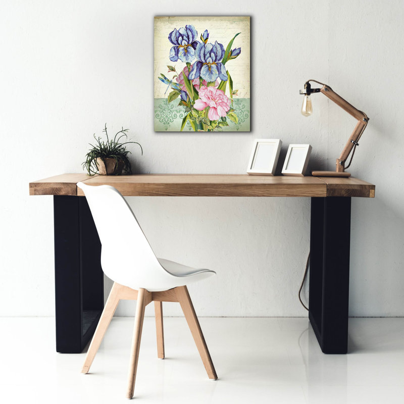  «Summertime Botanicals» par Jean Plout, art mural sur toile, H 24 po x l 20 po
