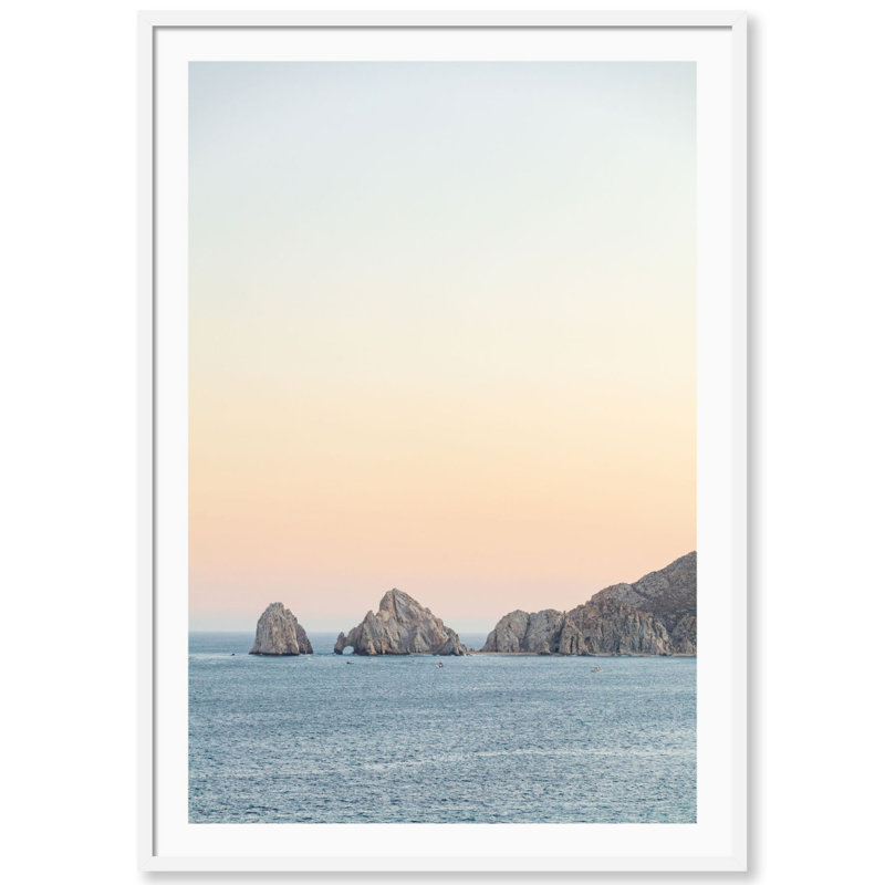 Arch Of Cabo San Lucas Print by Carly Tabak, 18" W x 25" H, Black Wood