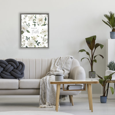 Cadre flottant Floral Walk By Faith, design par Nan