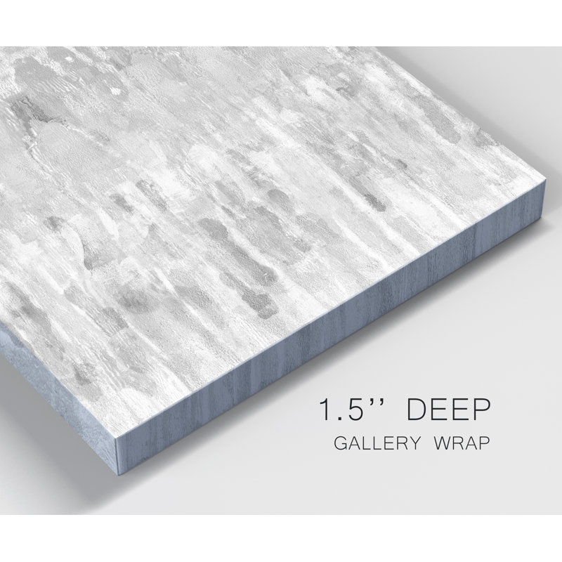 «Gold and Gray Exploration IX», reproduction d'art sur toile, H 27 po x l 18 po x P 1 po