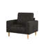Fauteuil d'appoint rembourré de style contemporain-118699972