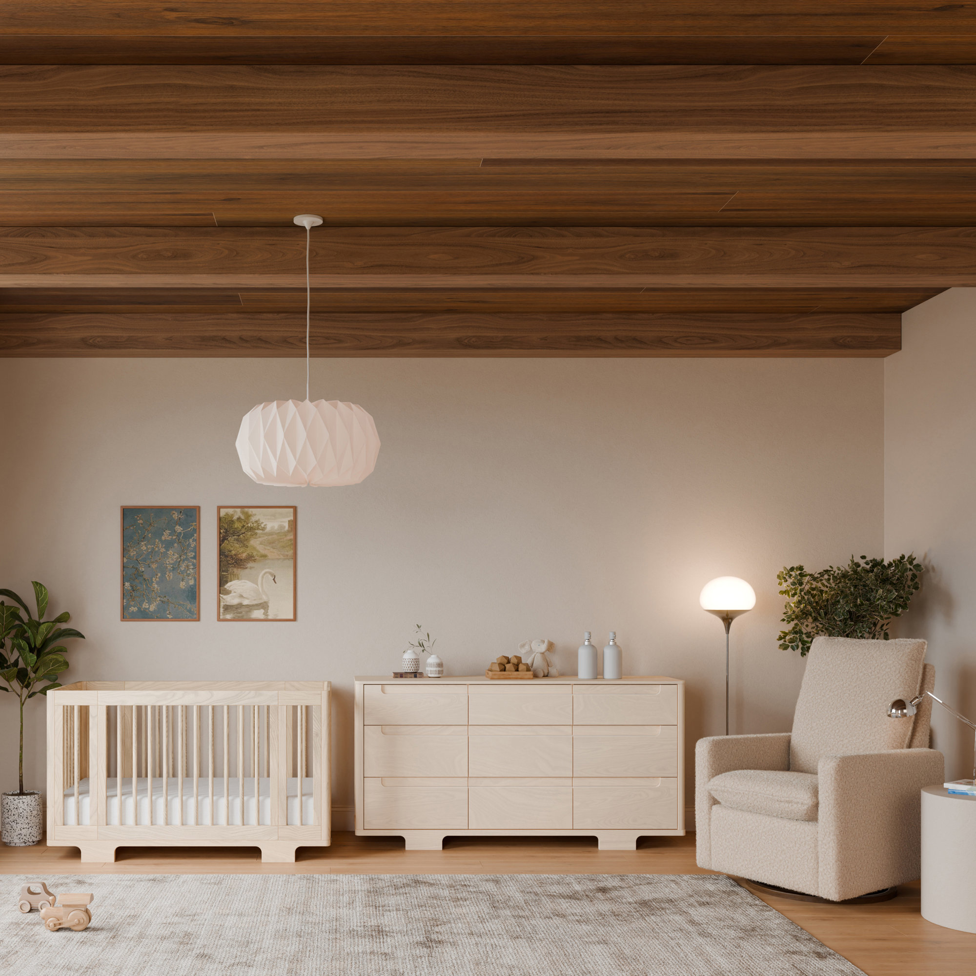 Yuzu 9-Drawer Dresser, Assembled, Washed Natural