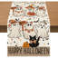 Halloween Table Runner, Ghost Decor Linen Washable Table Runner, for Kitchen, Bar, Dining Table, 183 * 33 cm Pumpkin Table Runner (Type A)