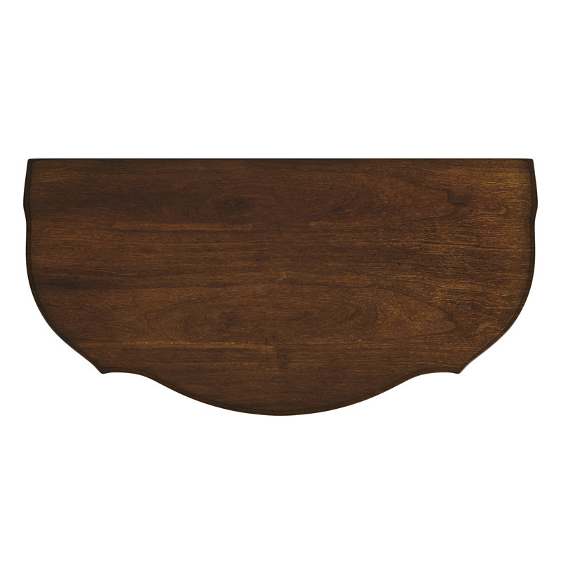 Ashby Demilune Console Table with Storage, Light Cherry