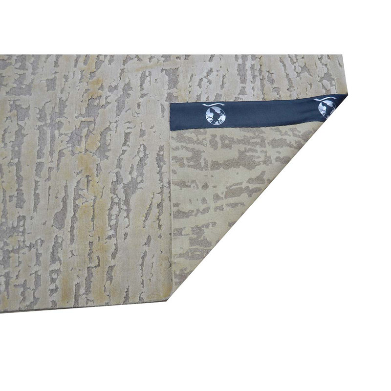 Handmade Linen and Silk Area Rug, Rectangle 8' x 10'