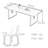 Sintered stone rectangular dining table set-108643015