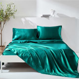 Deep Pocket Satin Sheet Set