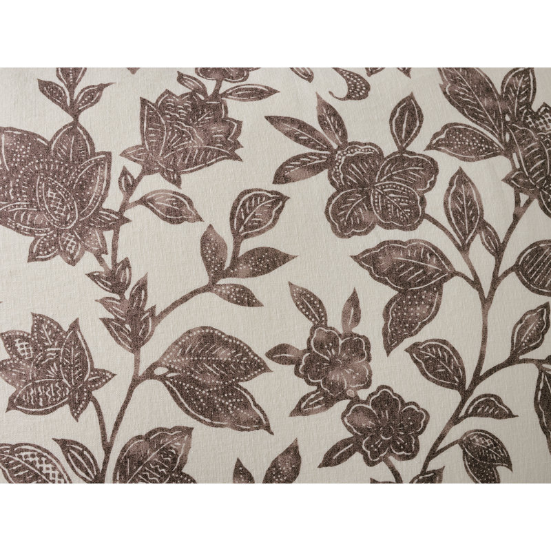Taie d'oreiller imprimée Ophelia Euro Mulberry, Européen, Mûre blanche