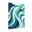 Motif de vagues abstraites dans les tons de bleu et de vert