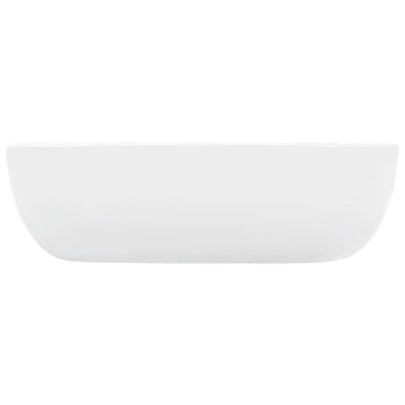 Belfry Bathroom Fullilove 180mm L x 320mm W Ceramic Rectangular Countertop Basin Sink, White