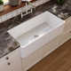 Grove 36" L X 18" W Fireclay Rectangular Single Bowl Farmhouse Kitchen Sink with Grid and Strainer