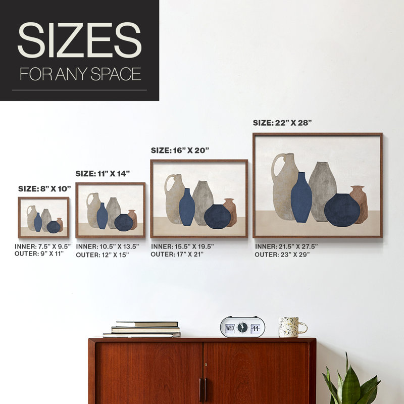 Simple Vessels -Framed Print - Restickable