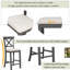 Solid Wood Top Dining Set-1165622759