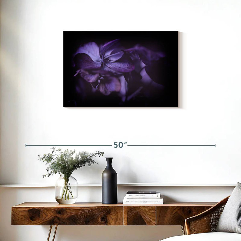 Fleur d'hortensia mauve Harnek, H 20 po x l 30 po