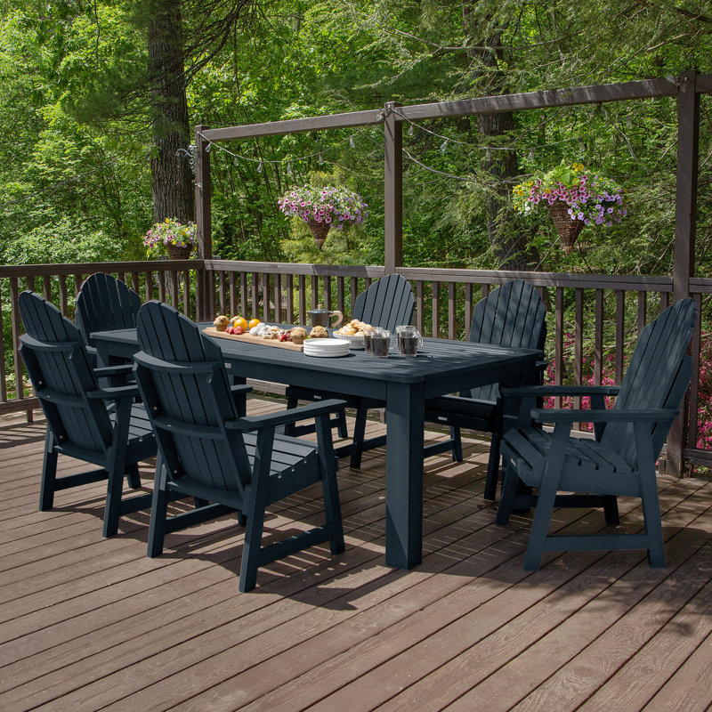 Ensemble repas pour 6 personnes Macias, Bleu fédéral, 30'' H x 42'' W x 72" L