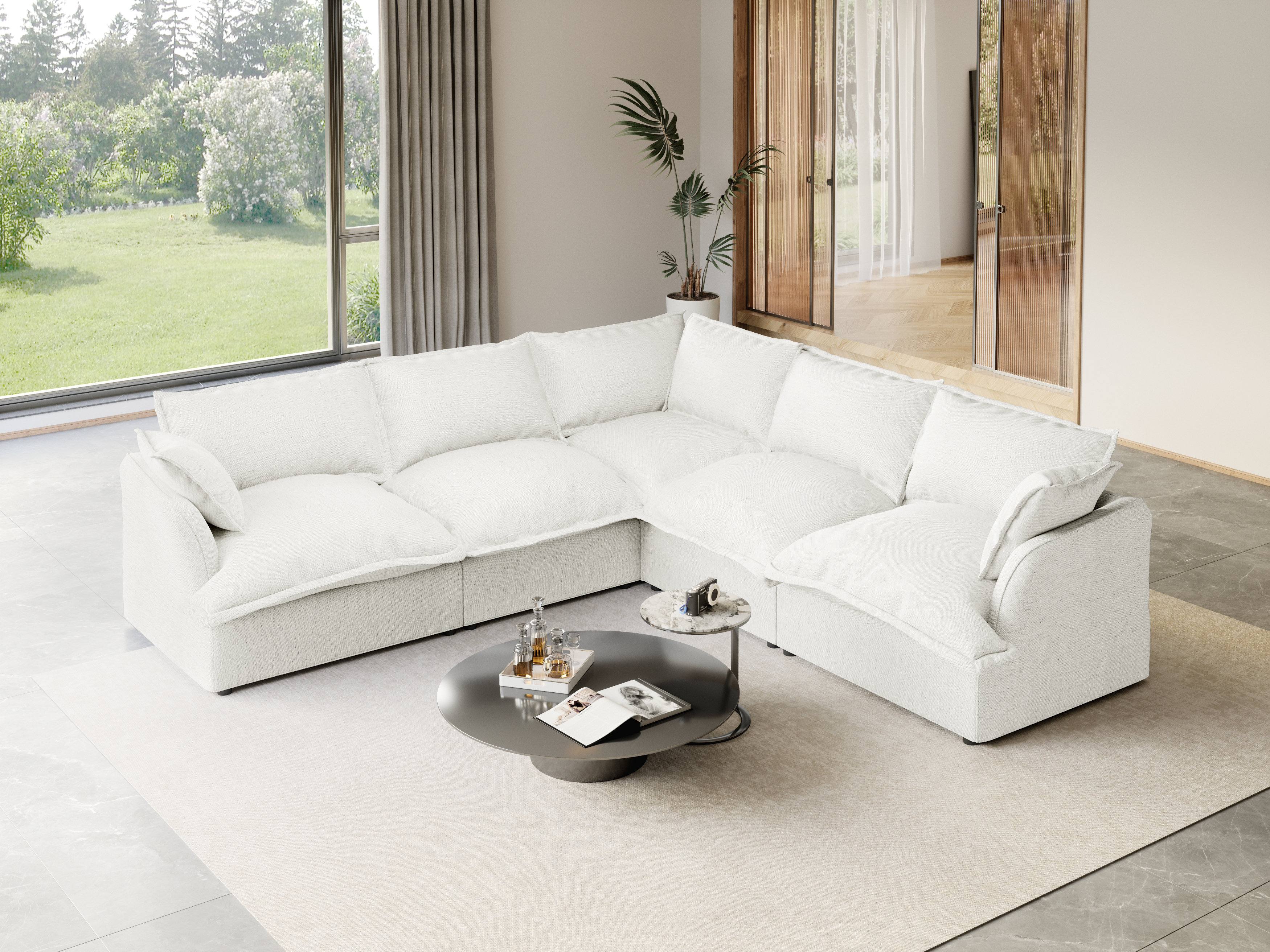 CloudLounge Co. Modular Sectional Couch Down Filled Sofa, Comfty ...
