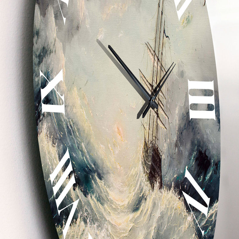 Struggle With The Elements - Horloge murale nautique et côtière, Petit