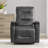 Britnee Genuine Leather Swivel Power Recliner-1194143542