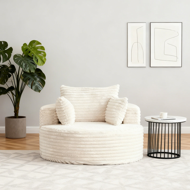 Canapé simple rembourré, Beige
