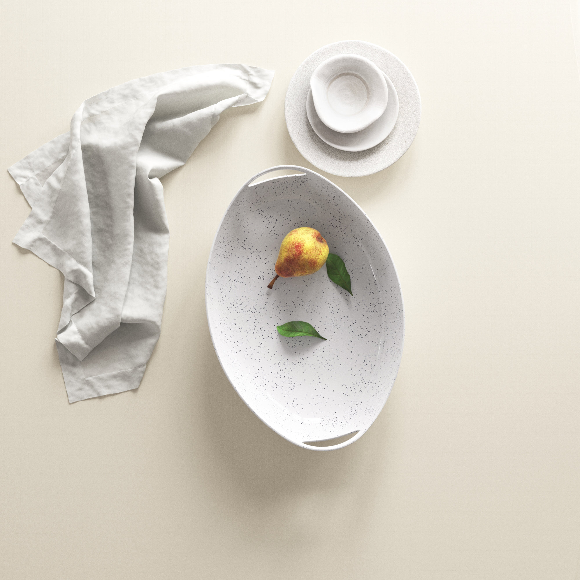 Caila Melamine Serving Bowl