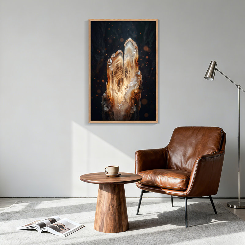 Ensemble de 1 tableau sur toile Crystal Glow, 48"H x 32"W, Naturel