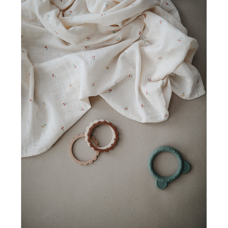 Muslin Swaddle Blanket, Cherries