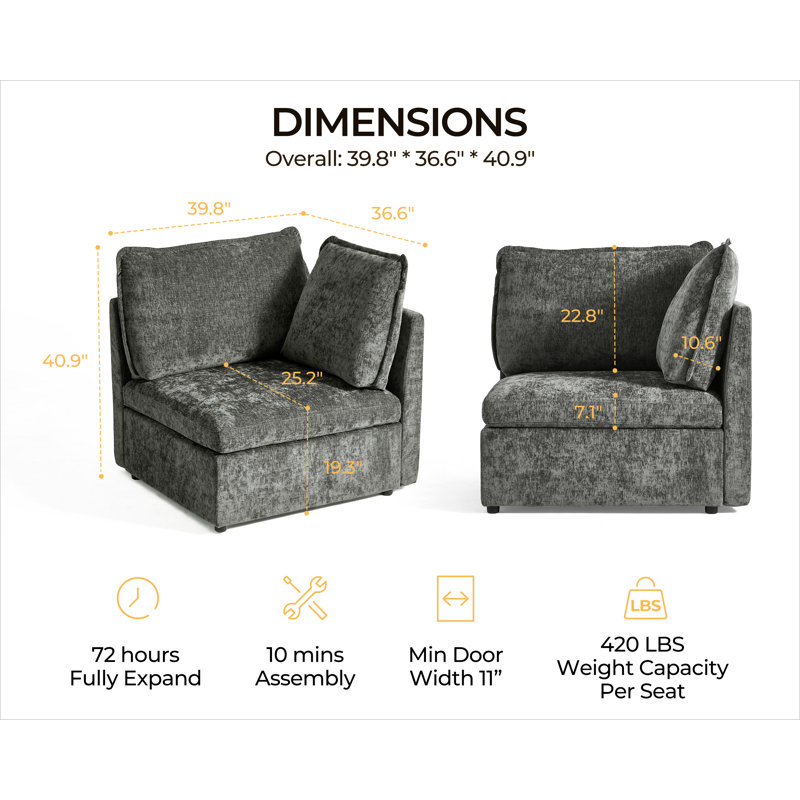 Fauteuil d'angle