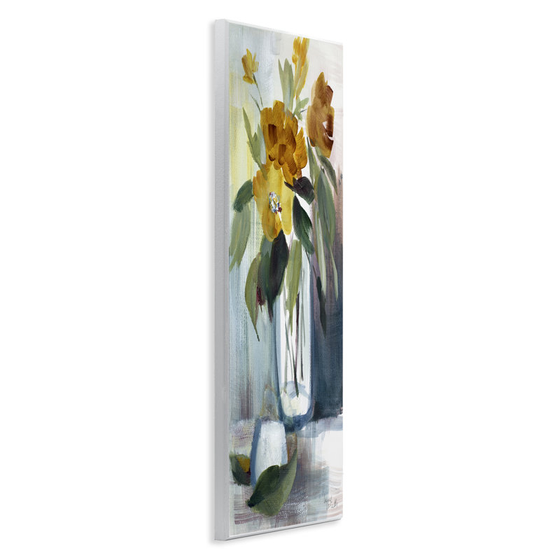"Luminous Floral Bouquet", art mural sur bois par Lanie Loreth