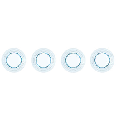 Blue Linear Plate Set Of 4
