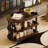 Modern Minimalist Natural - Coloured Red Oak Sofa Side Table with Storage