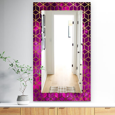 Miroir décoratif moderne en nid d’abeilles &