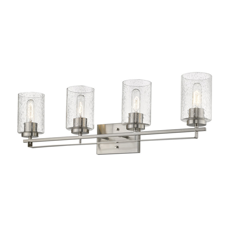 Hoff 4 - Light Dimmable Vanity Light, Satin Nickel