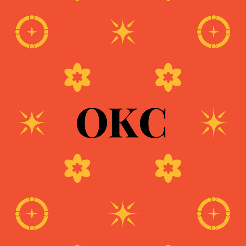 Oreiller soufflé en polyester Oklahoma City , Orange / Noir / Jaune, Rectangulaire H 10 po x l 14 po