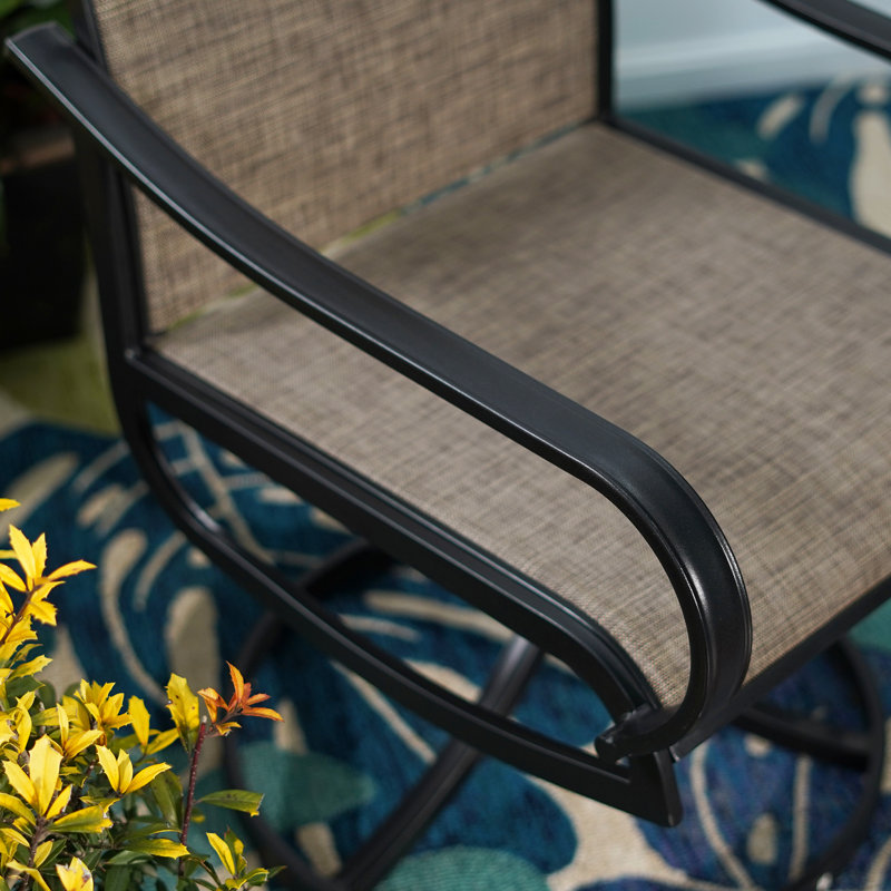Fauteuil de patio Alyah, Brun