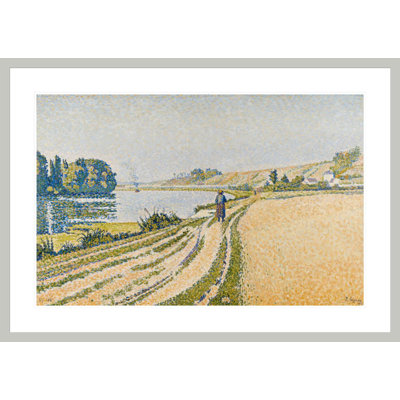 Herblay - The Riverbank par Paul Signac - Estampe numérique encadrée