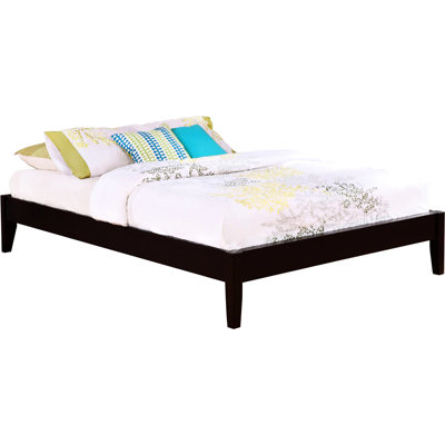 Cappuccino Queen Bed Frame - Modern Design, Ample Sleeping Area, Pine Wood Made Rich Simple Yet Impressive, Enhances Bedroom Beauty