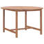 Hannedore Round Teak Outdoor Dining Table , 110cm cm W 110cm cm D-206713329