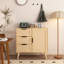 Armoire de rangement en bois pour chambre à coucher - 3 tiroirs, hauteur de tablette personnalisable, cadre, commode à assemblage simple pour tiroirs et tablette réglable, rangement spacieux, facile