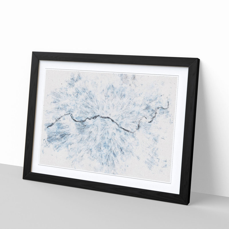 Passing by the Forest - Picture Frame Painting Print, 62cm H x 87cm W x 2cm D, Black Framed