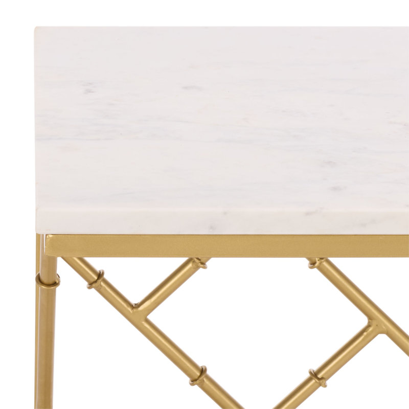 Vinona Marble Top End Table