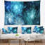 Tapisserie polyèdre pivotante abstract blue-28498147